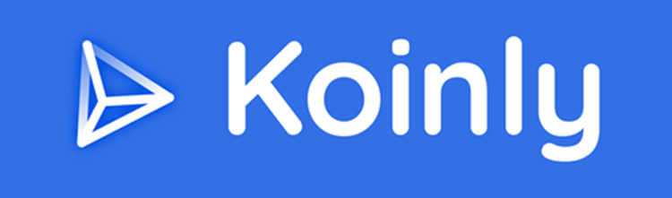 Koinly logo with text on a blue background, simplifying cryptocurrency tax management in Australia.