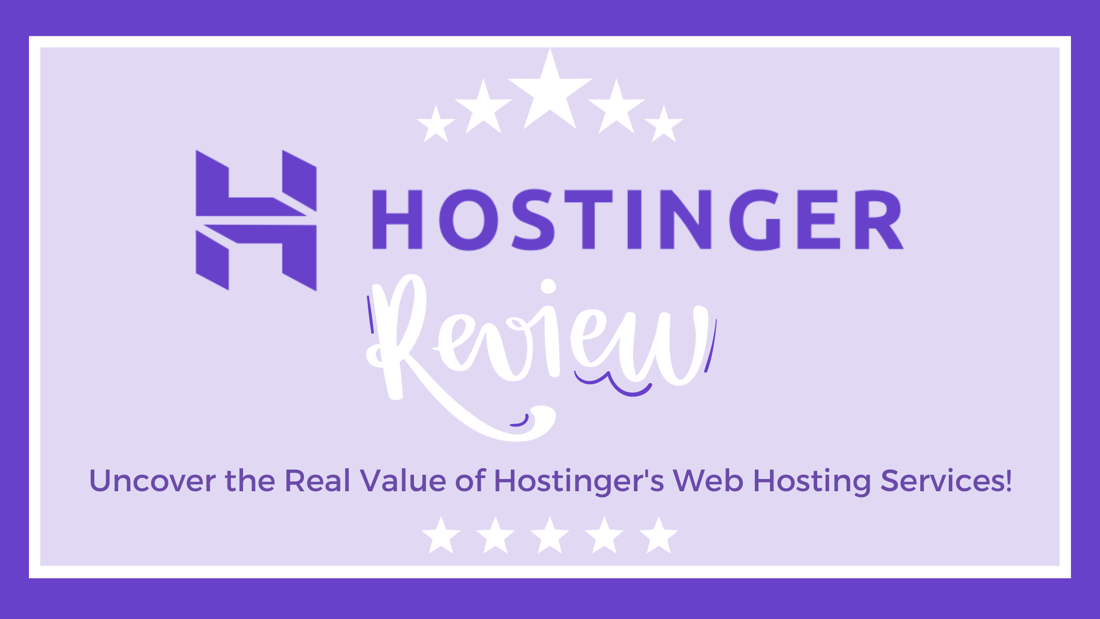 Hostinger Web Hosting Review Feature Image